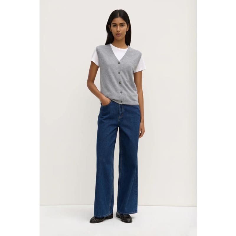 Lara Cashmere Knit Tank | Grey Marle - Knitwear