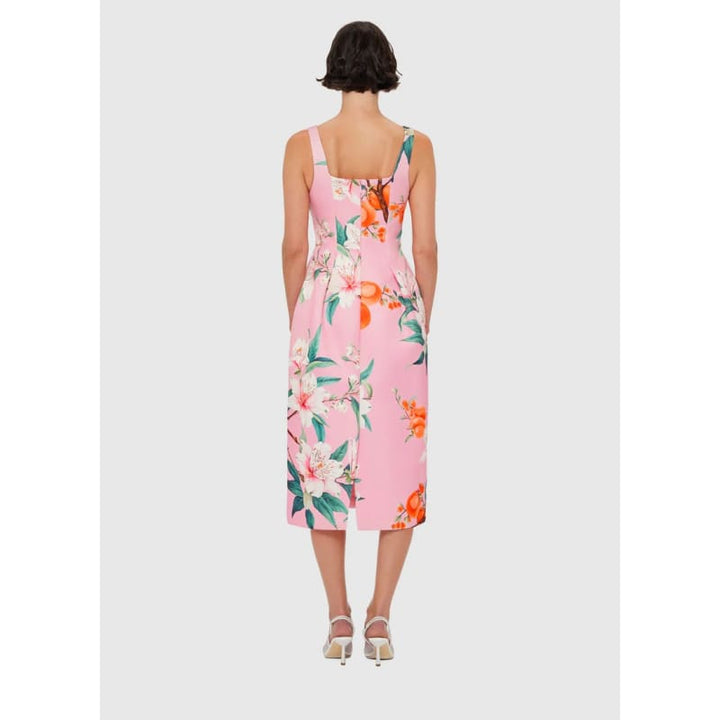 Larissa Midi Dress | Lavish Print Pink - Dress
