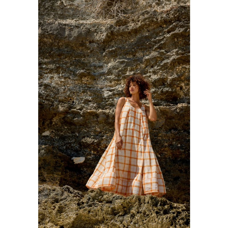 Le Soleil Sundress | Mandarine Gingham - Dress