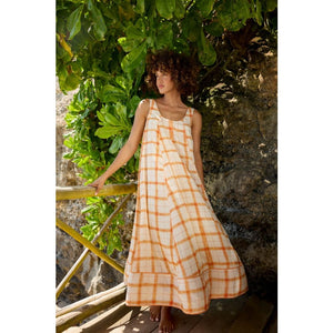 Le Soleil Sundress | Mandarine Gingham - Dress