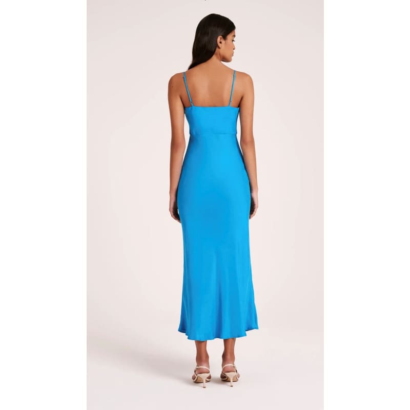Lea Cupro Dress | Azure - Dress