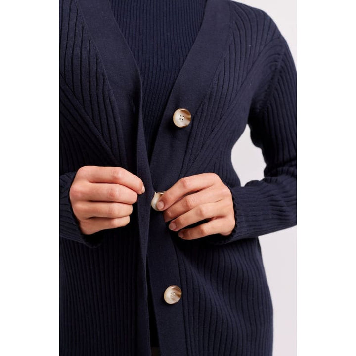 Leah Cardi Neat Navy - Tops