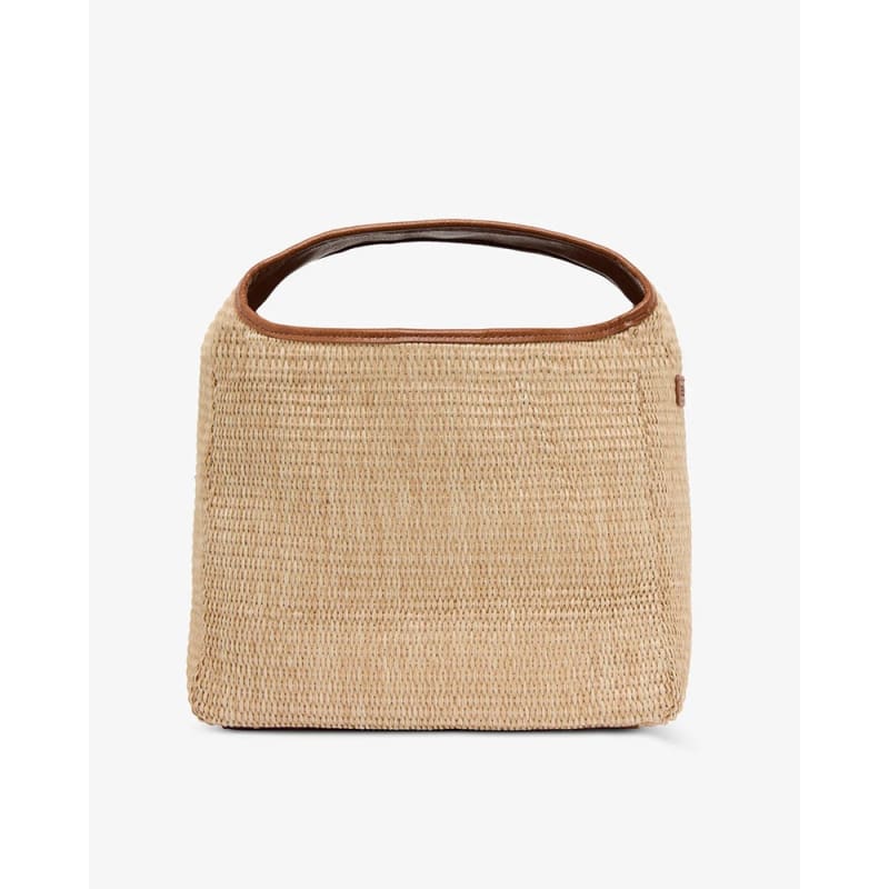 Linton Crossbody Large | Tan Pebble & Natural Weave - Accessories