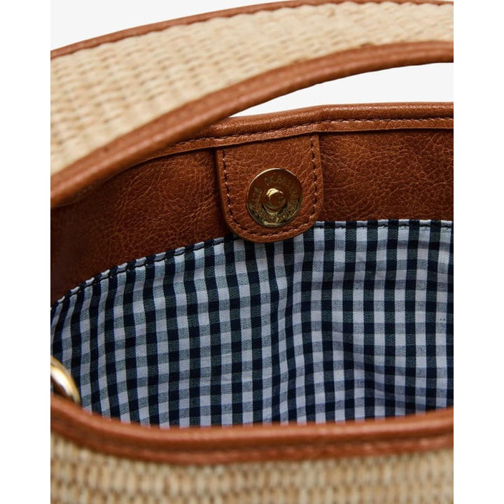 Linton Weave Crossbody | Tan Pebble & Natural - Accessories