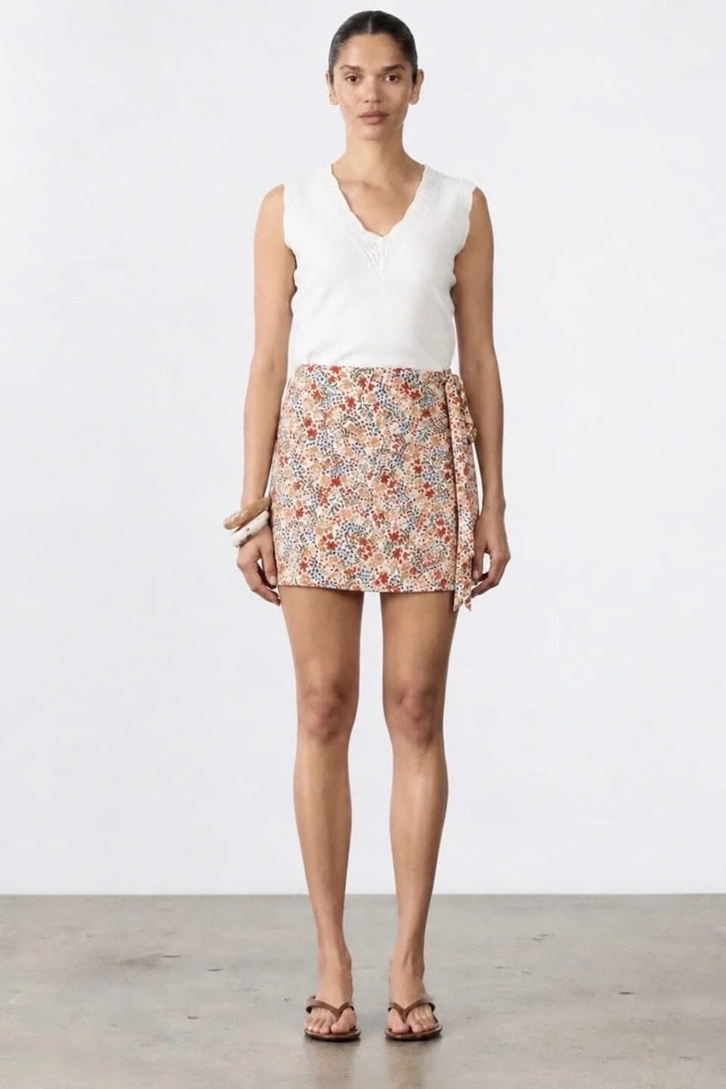 Leila Knitted Top | White