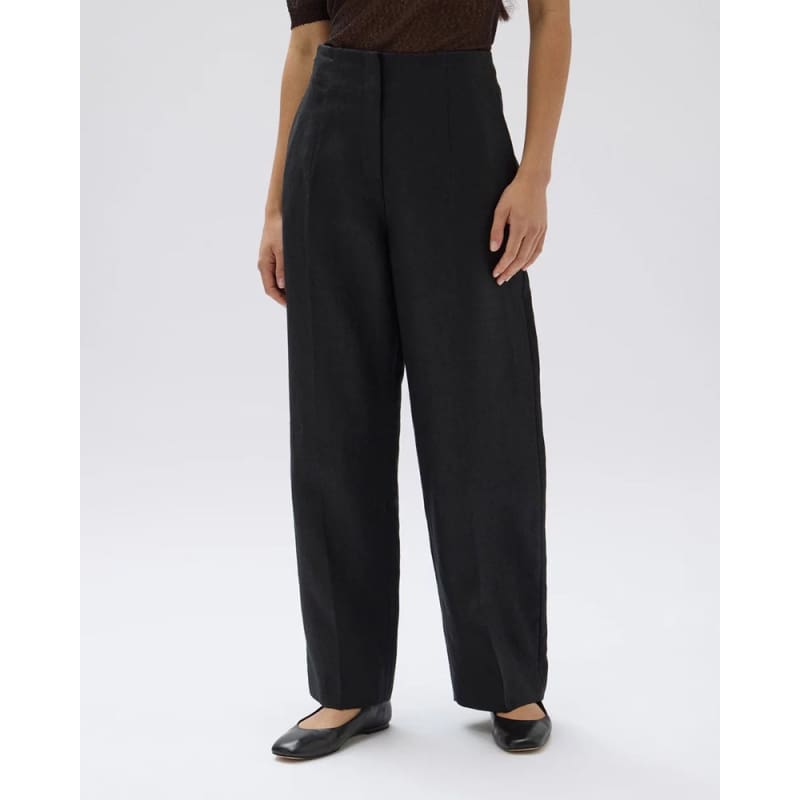 Liza Linen Pant | Black - Bottoms