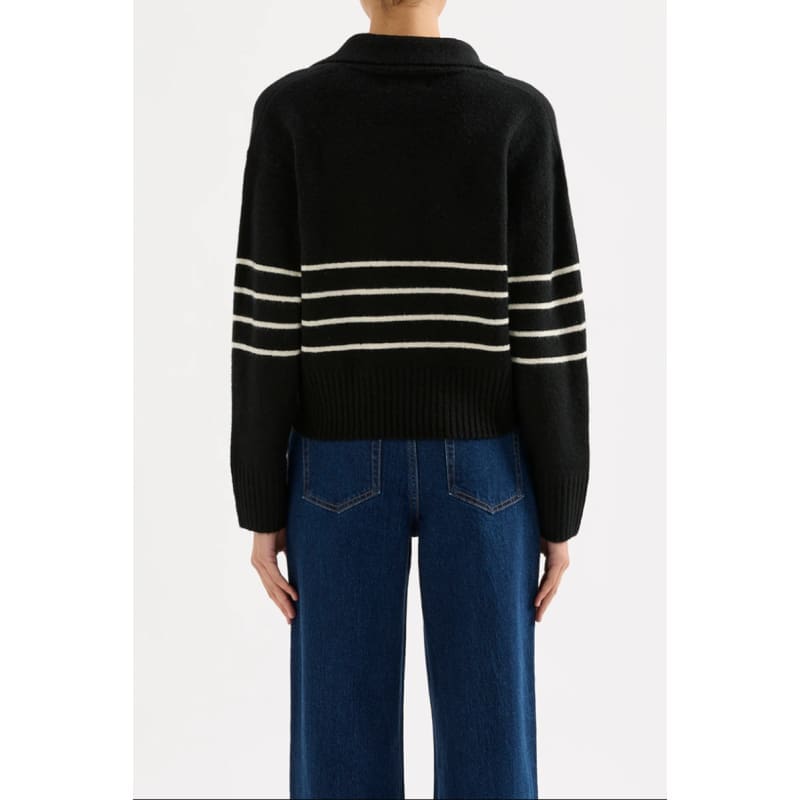 Logan Rugby Knit | Cloud Stripe - Tops