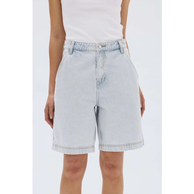 Longline Denim Short | Bleach - Bottoms