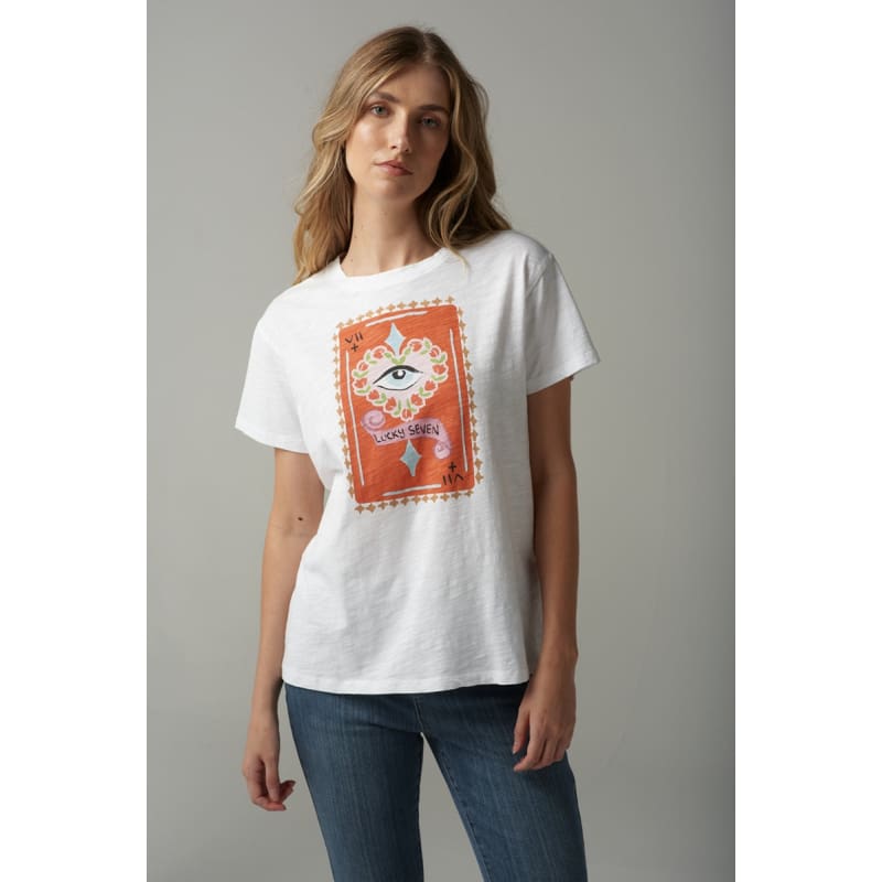 Lucky Seven Printed Tee | Printed C13011 236 Tops