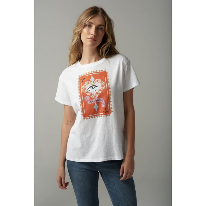 Lucky Seven Printed Tee | Printed C13011 236 Tops