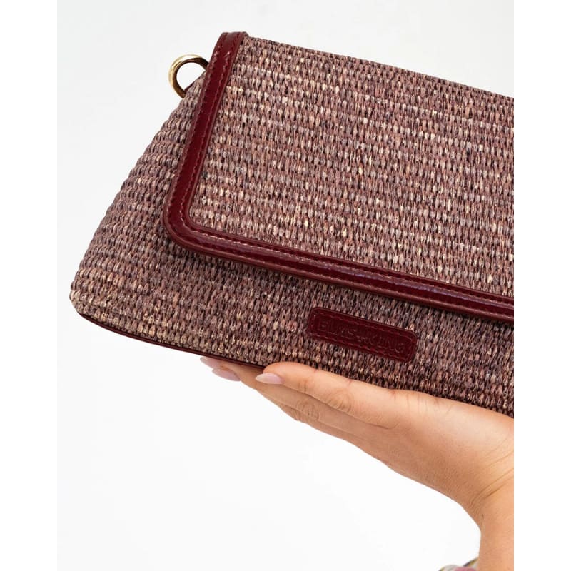 Lugano Crossbody | Burgundy Weave - Accessories