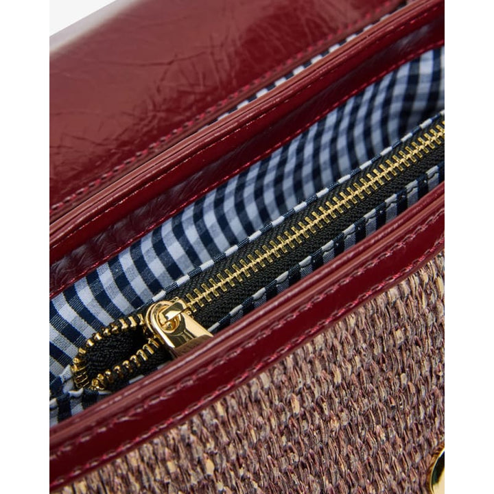 Lugano Crossbody | Burgundy Weave - Accessories