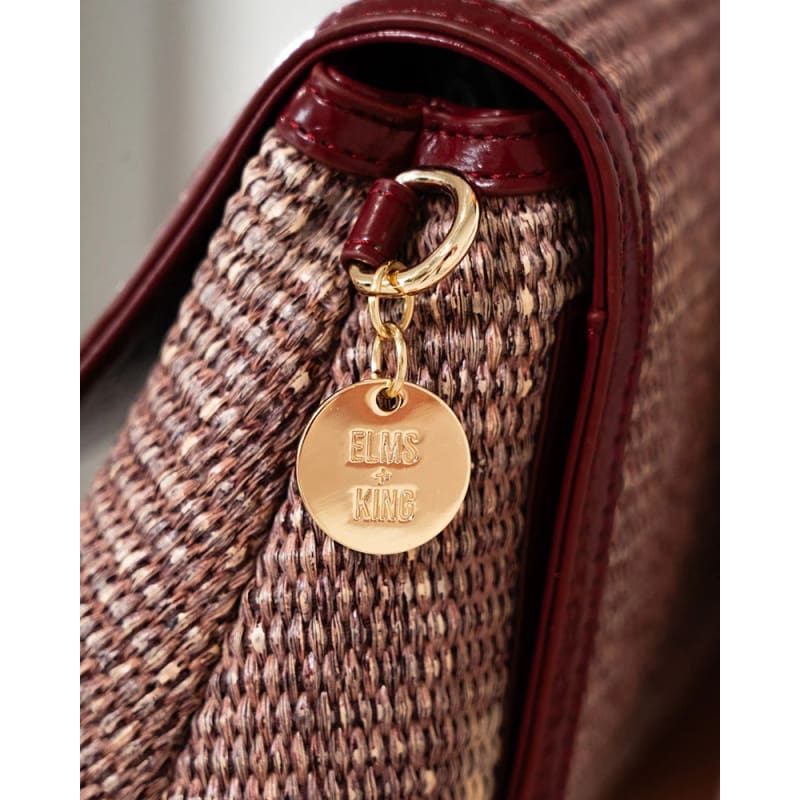 Lugano Crossbody | Burgundy Weave - Accessories