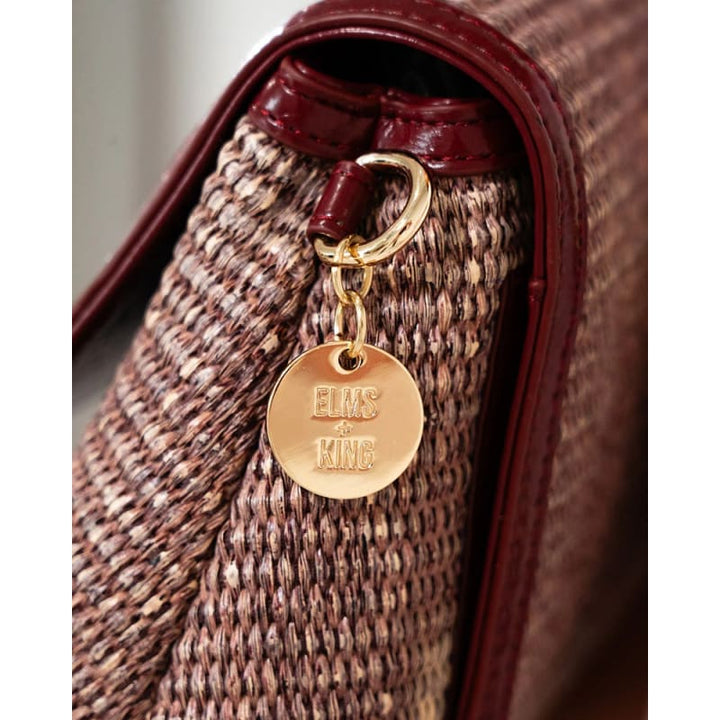 Lugano Crossbody | Burgundy Weave - Accessories