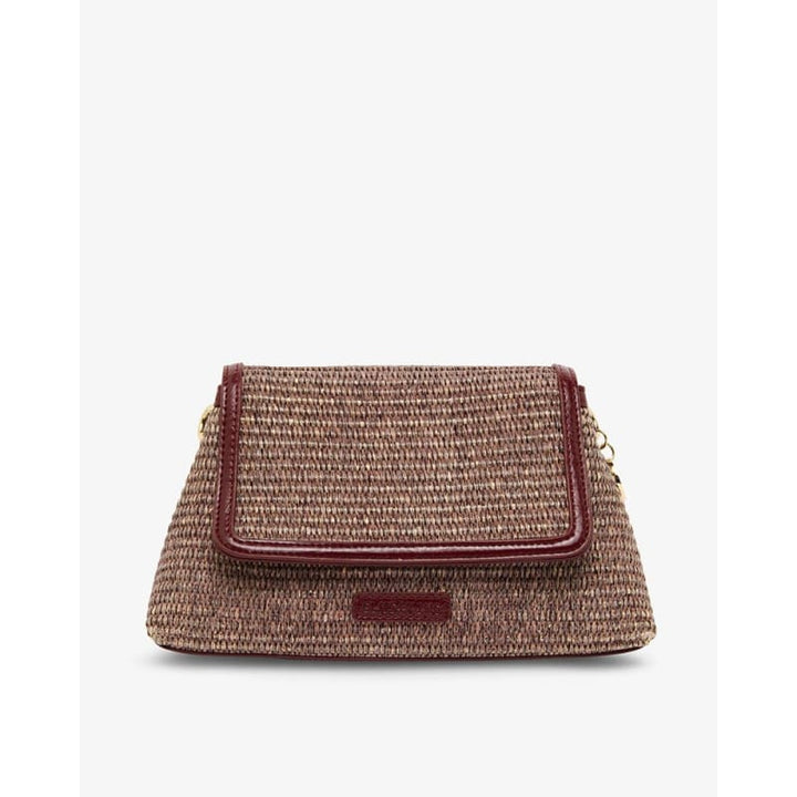 Lugano Crossbody | Burgundy Weave - Accessories