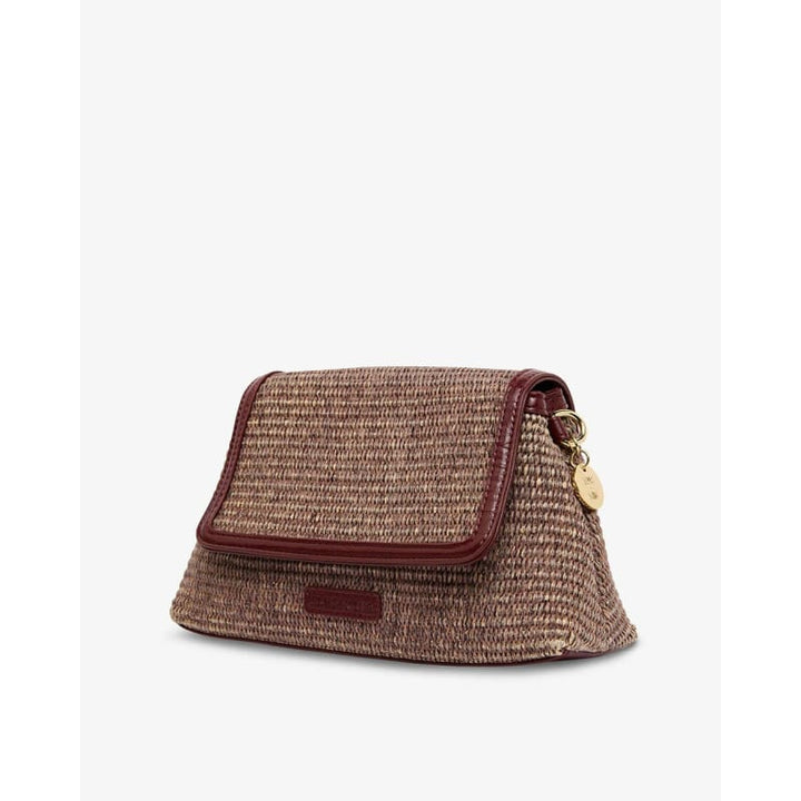 Lugano Crossbody | Burgundy Weave - Accessories