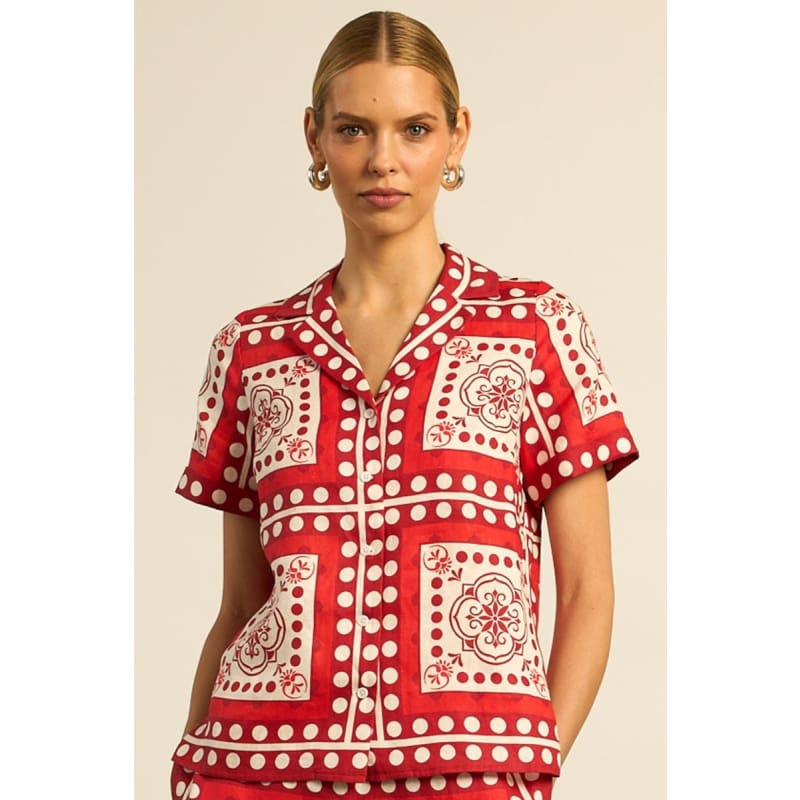 Lumen Top | Poppy Scarf - Tops