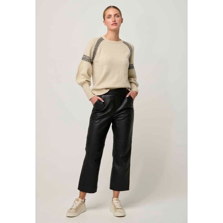 Luna Merino Wool Knit Top | Blanca - Knitwear