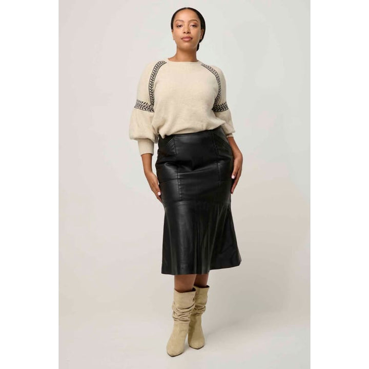 Luna Merino Wool Knit Top | Blanca - Knitwear
