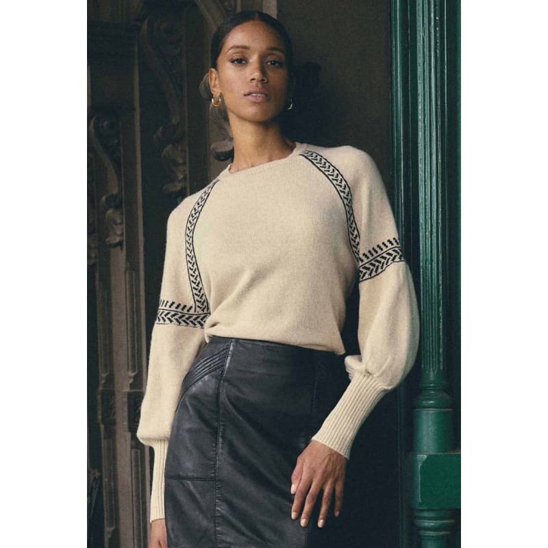 Luna Merino Wool Knit Top | Blanca - Knitwear