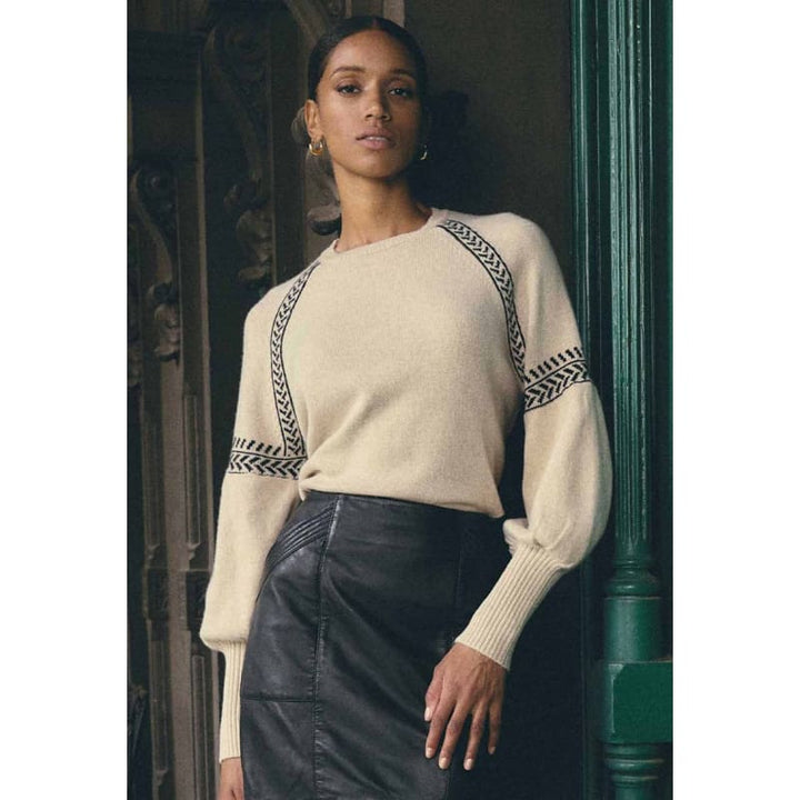 Luna Merino Wool Knit Top | Blanca - Knitwear