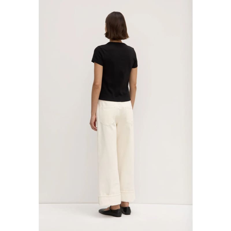 Lyla Cap Sleeve Tee | Black - Tops