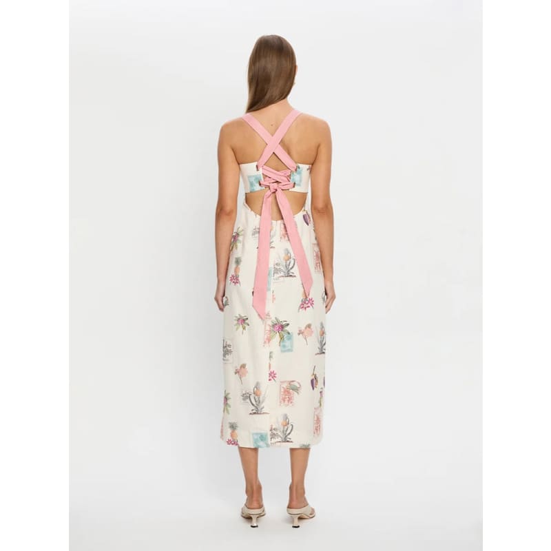 Lyra Tie Back Midi Dress - Dress