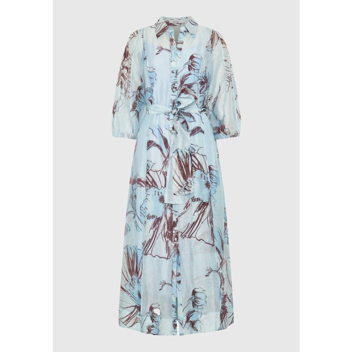 Mae Shirt Dress | Sky - Dress