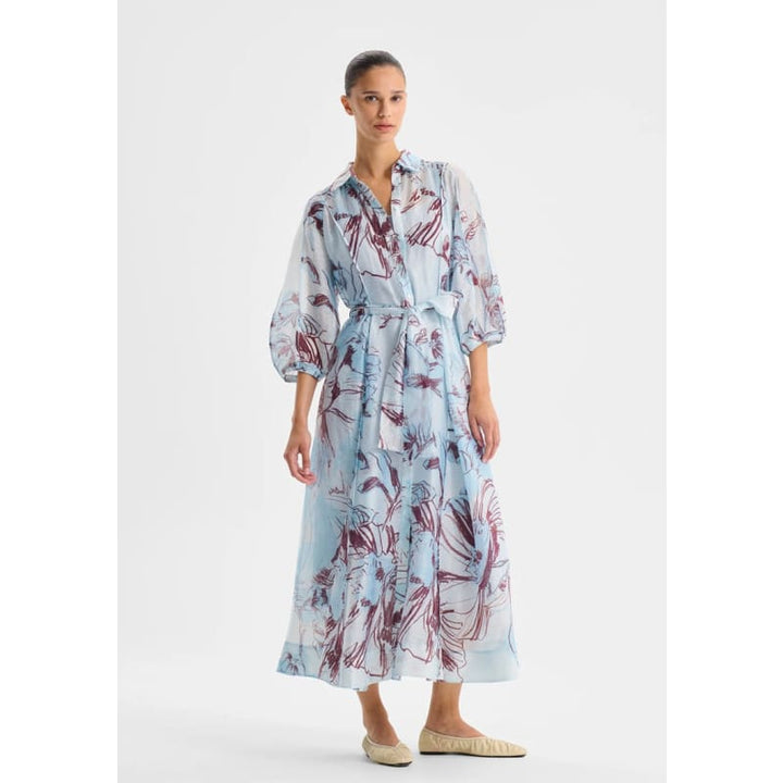 Mae Shirt Dress | Sky - Dress