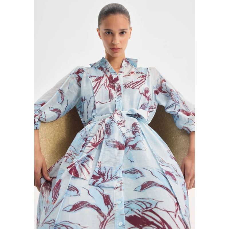 Mae Shirt Dress | Sky - Dress