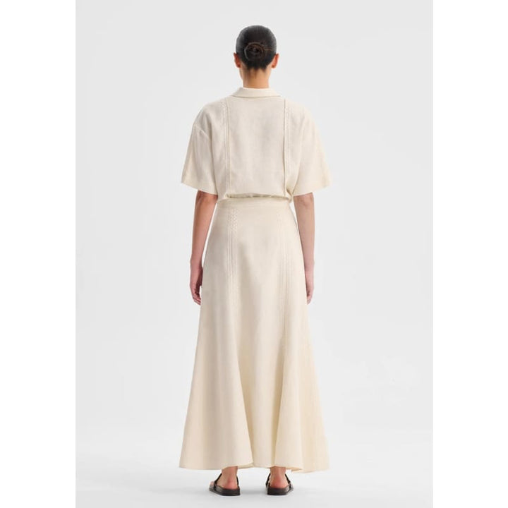 Maisey Linen Skirt | Ecru - Bottoms