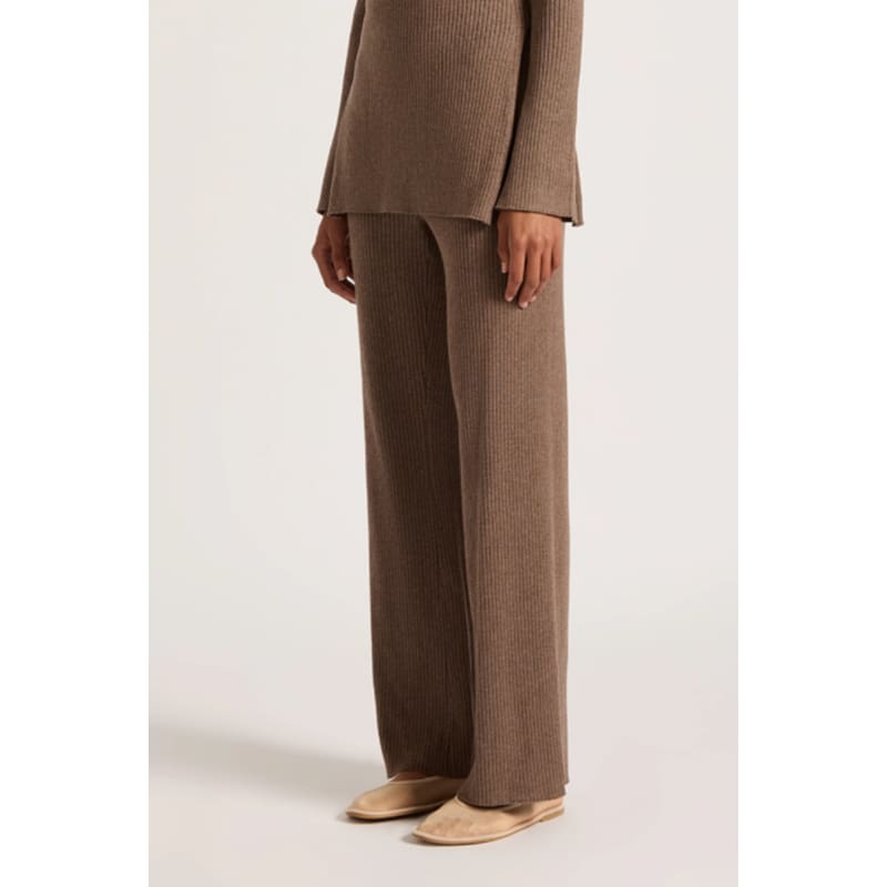 Malo Knit Pant | Mocha - Bottoms