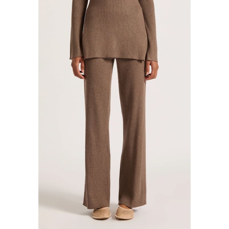 Malo Knit Pant | Mocha - Bottoms