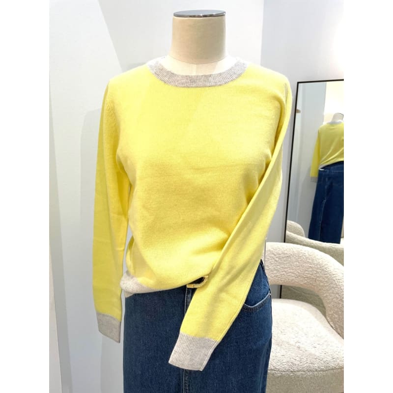 Mandy Splice Sweater | Sunflower - Tops