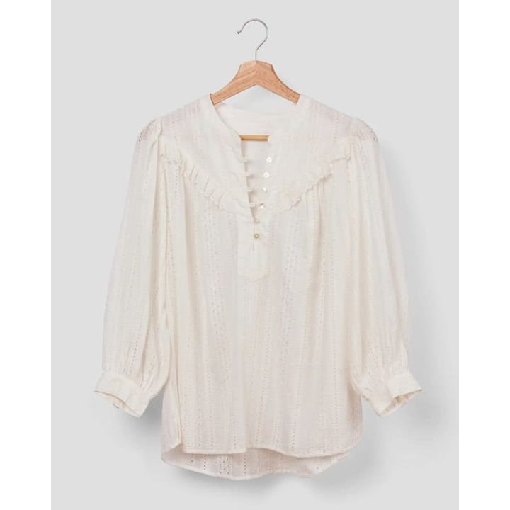 Marais Blouse | Broderie Anglis - Tops