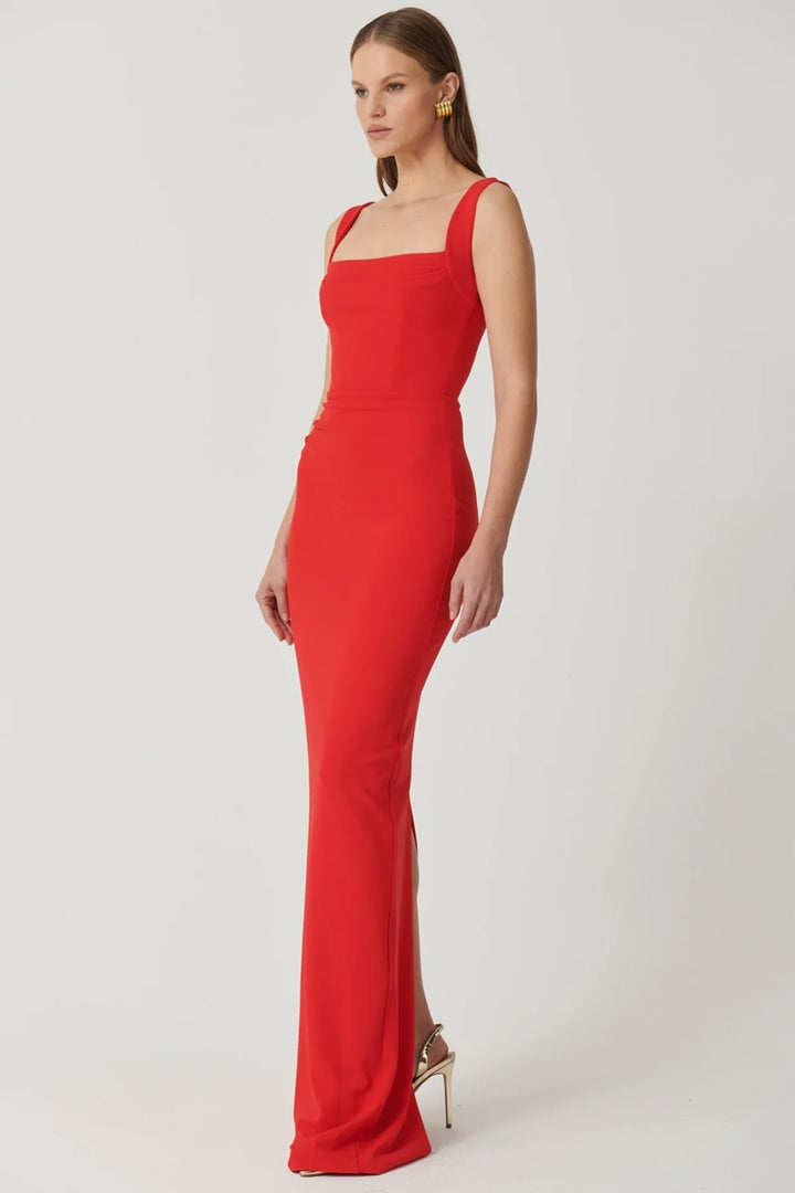 Marbella Gown |  Cherry Red