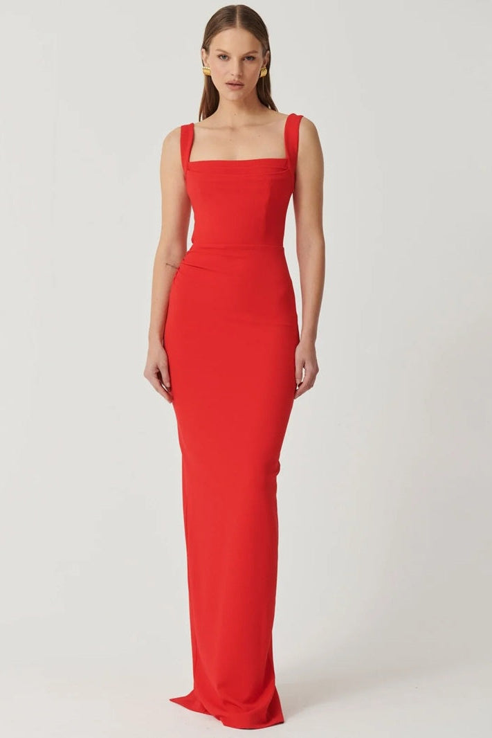 Marbella Gown |  Cherry Red