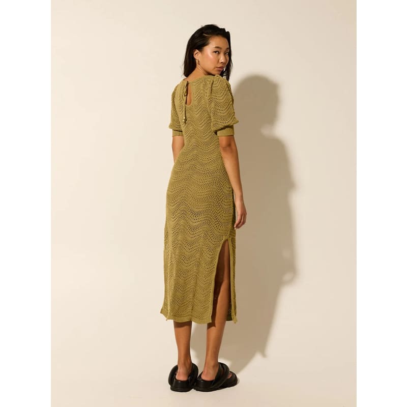 Mariana Knit Midi Dress | Khaki - Dress