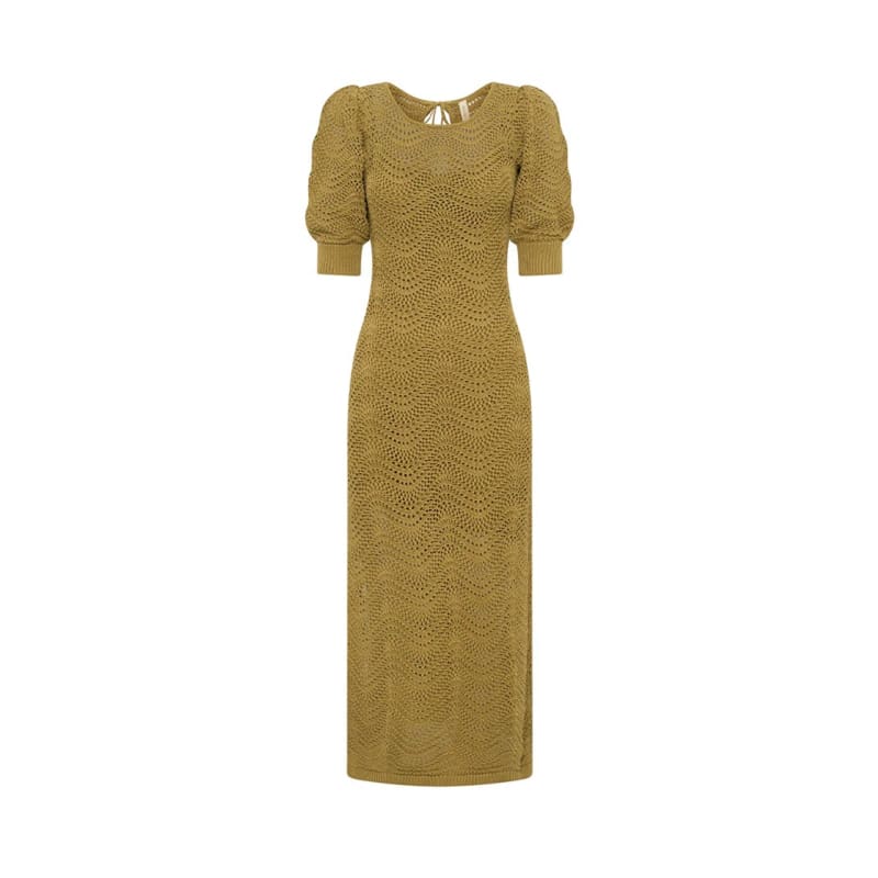 Mariana Knit Midi Dress | Khaki - Dress