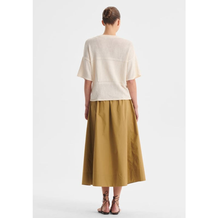 Marli Knit Tee | Milk - Tops