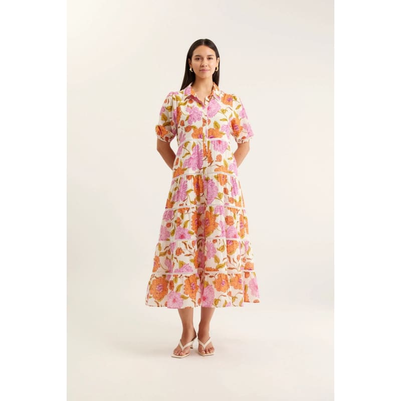 Marlow Dress | Calypso Print Pink - Dress