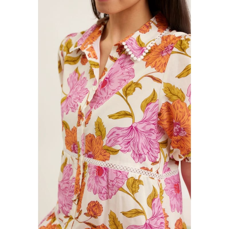 Marlow Dress | Calypso Print Pink - Dress