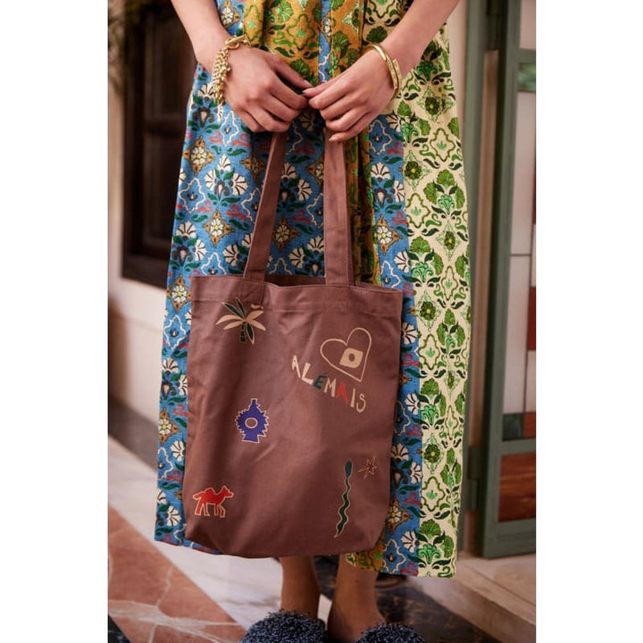 Maroc Library Tote | Chocolate - Accessories