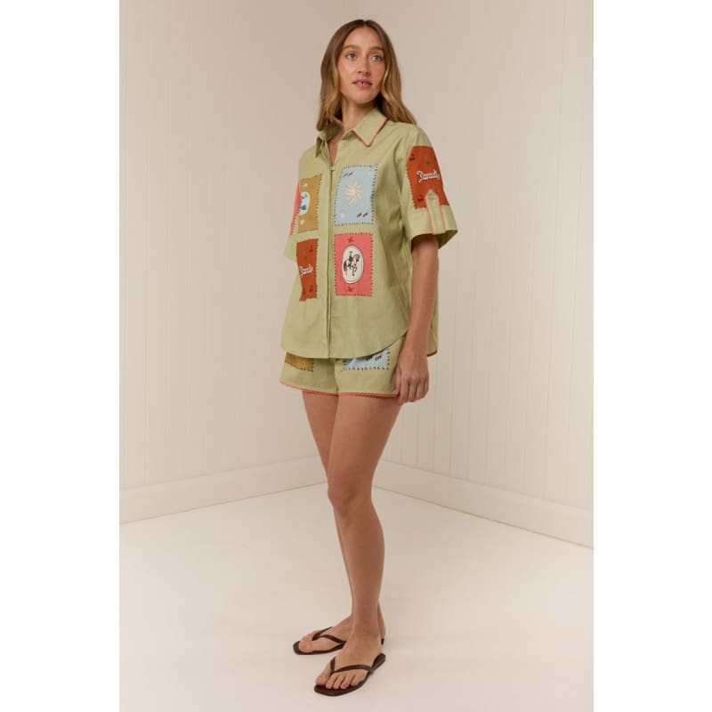 Maya Shirt | Maya Tile - Tops