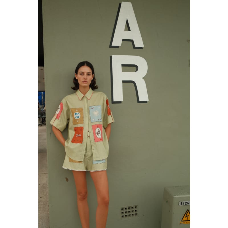 Maya Shirt | Maya Tile - Tops