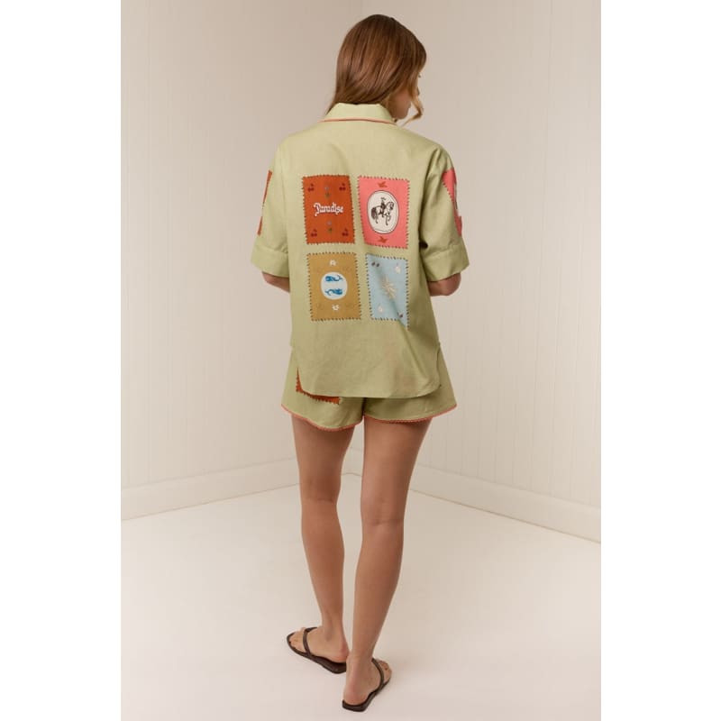 Maya Shirt | Maya Tile - Tops