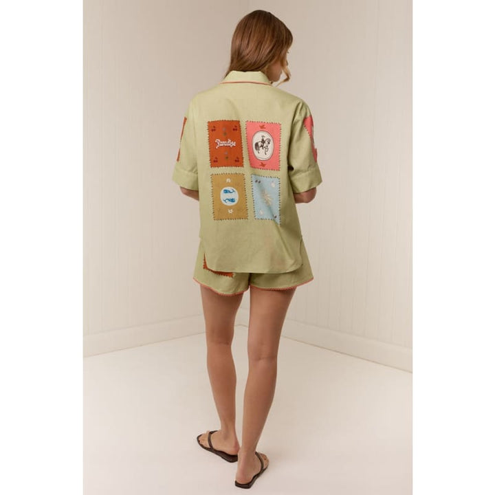 Maya Shirt | Maya Tile - Tops