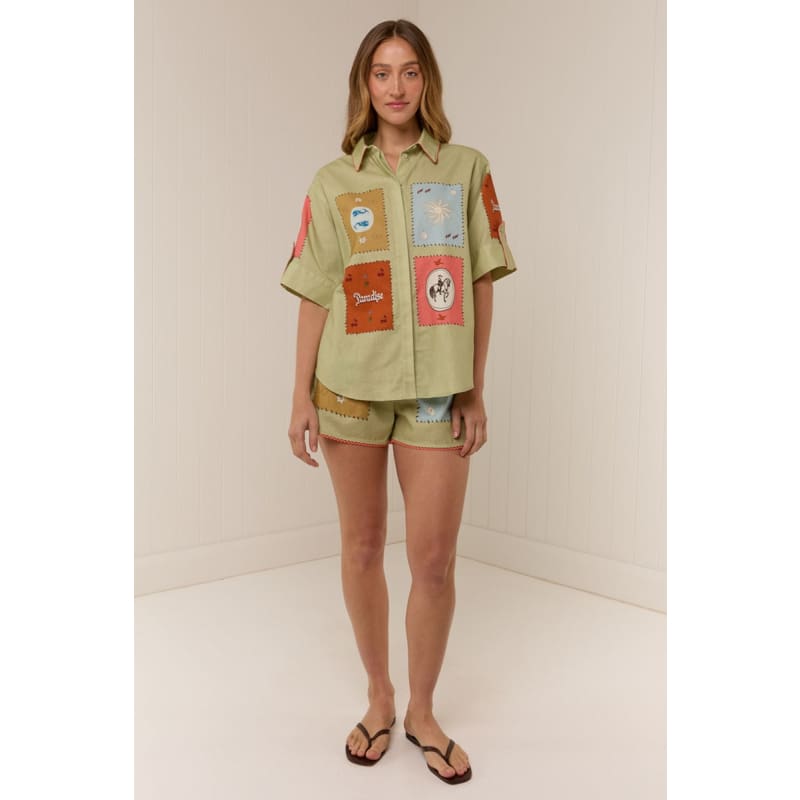 Maya Shirt | Maya Tile - Tops