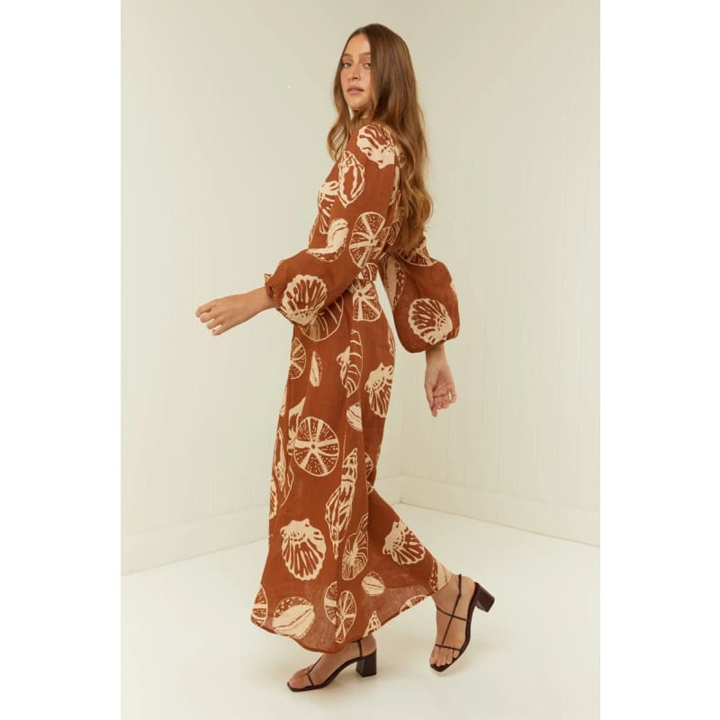 Melrose Dress | Brown Shells - Dress