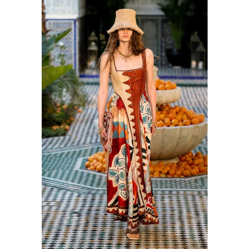 Michelle Square Neck Midi Dress - Dress